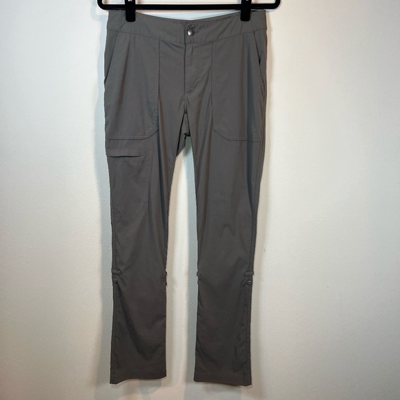 Columbia Women's Hiking Pants Gray Roll Up Lightweight Stretch Pockets Outdoor 4 - Picture 1 of 13